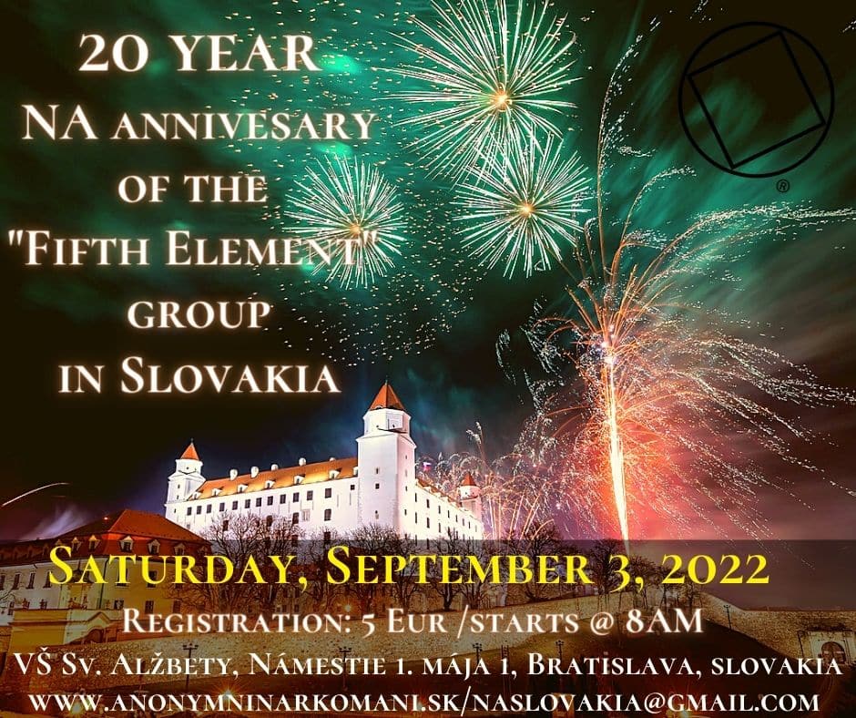 20 Year Anniversary NA Group "Fifth Element" Group in Bratislava, Slovakia