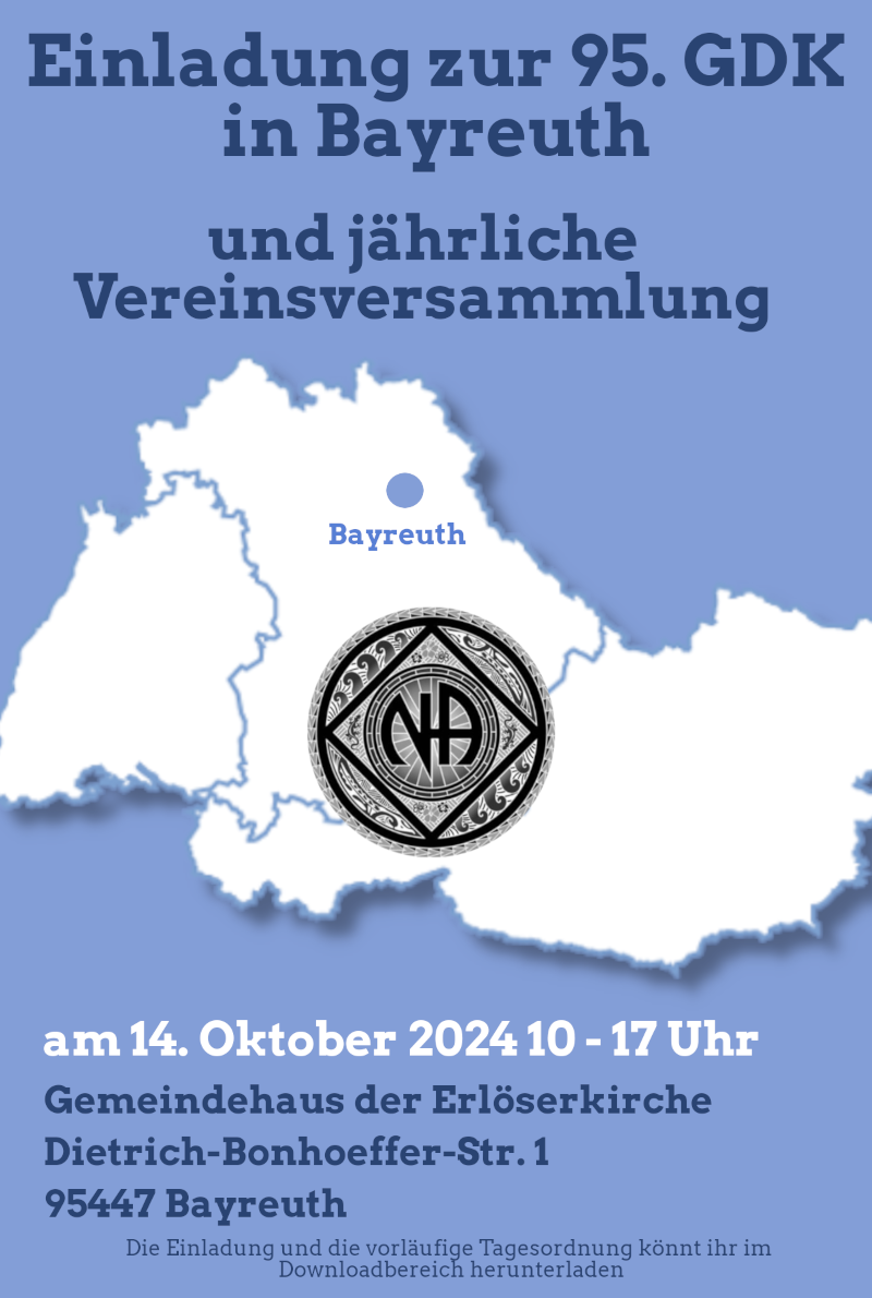 Einladung zur 95. GDK und Vereinsversammlung in Bayreuth am 14. Oktober 2023